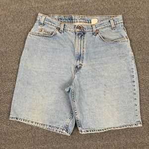Vintage Levis 560 Jean Shorts Mens 34 Denim Jorts Skate Baggy Loose Fit Y2K